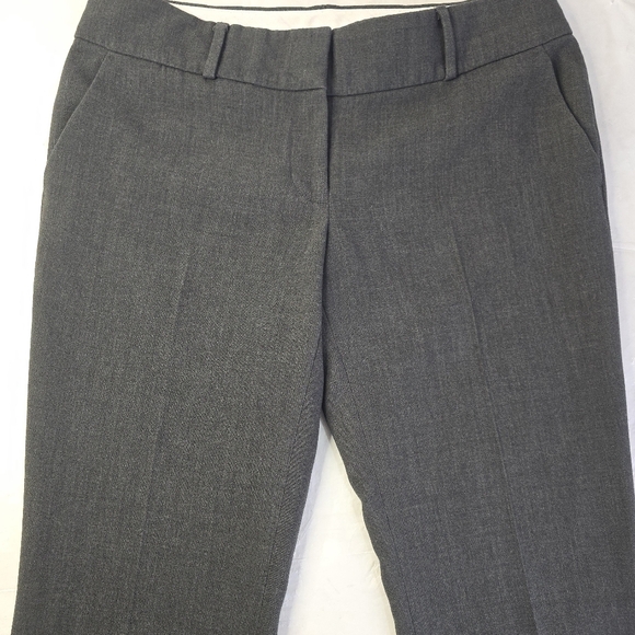 Ann Taylor Marisa Dress Pants Charcoal Gray Mid Rise Straight Leg Officewear 6 - Picture 3 of 11
